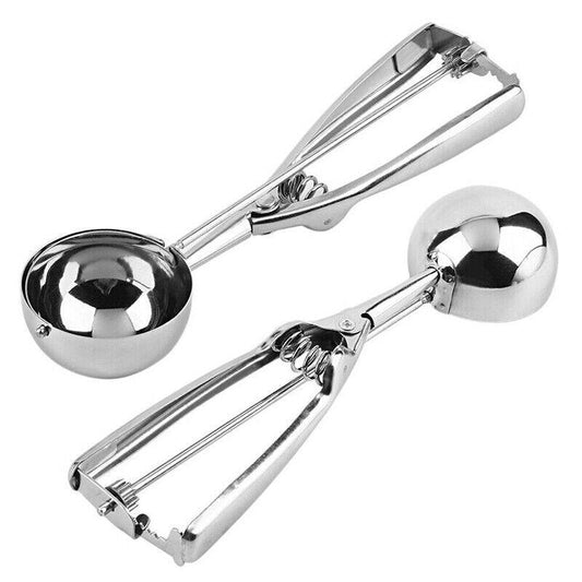 Stainless Steel Ice Cream Scoop with Trigger Release 6cm