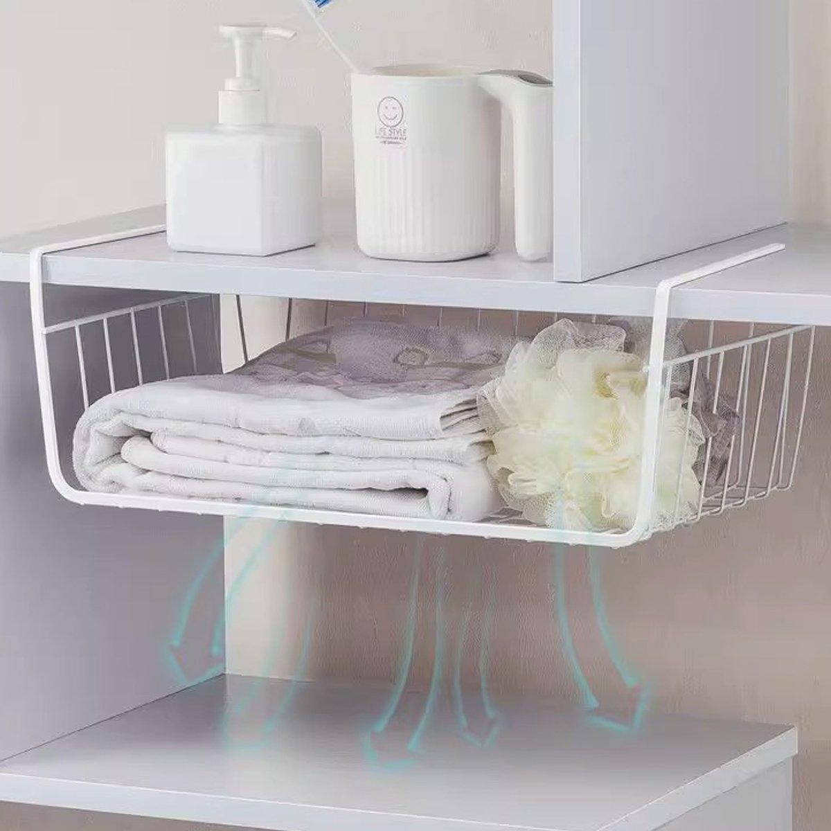 3 Pcs Under Shelf Wire Baskets for Storage – Product View 5