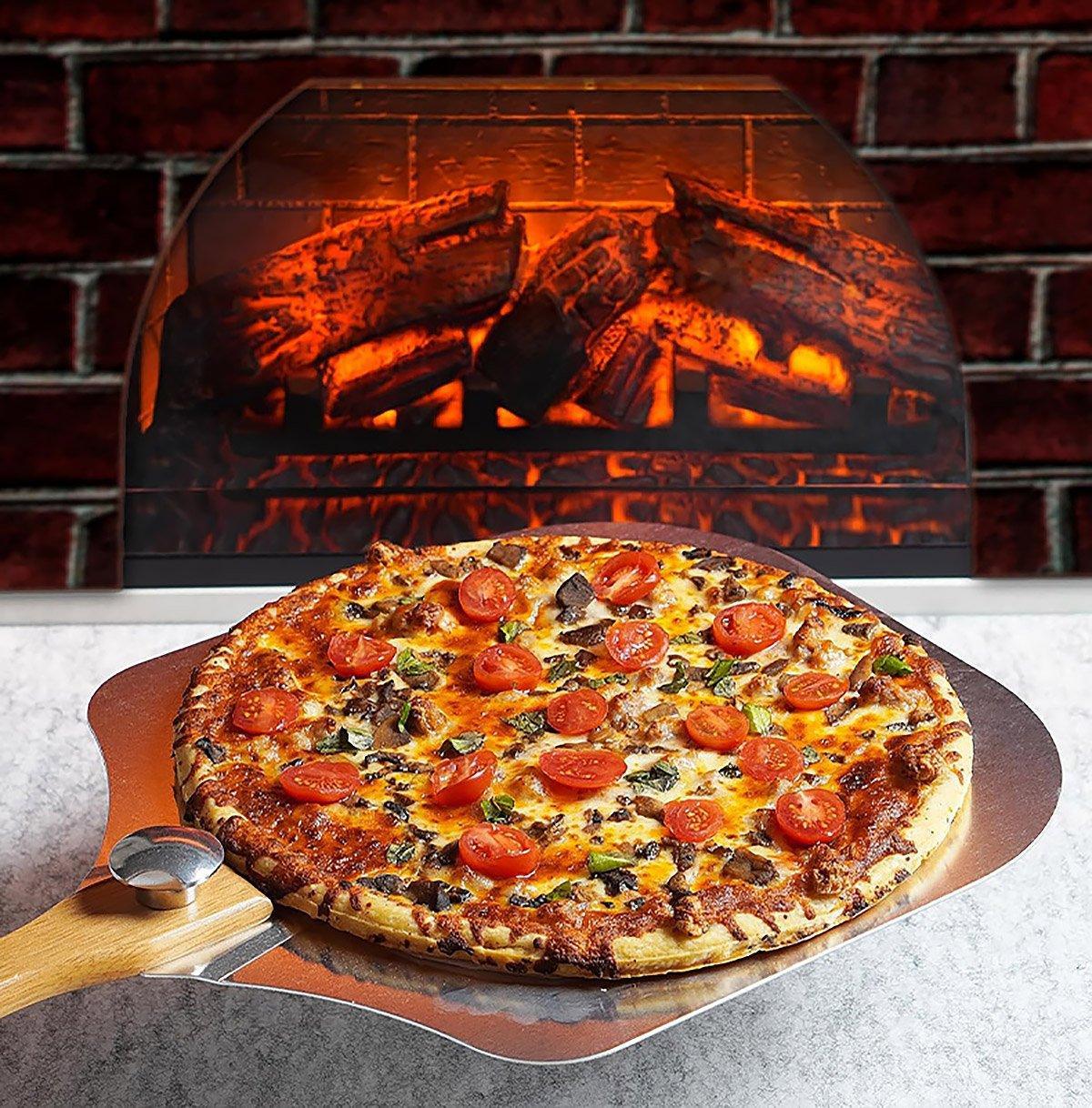 4 Pcs Pizza Tool Set with 12-Inch Aluminium Peel – Product View 12