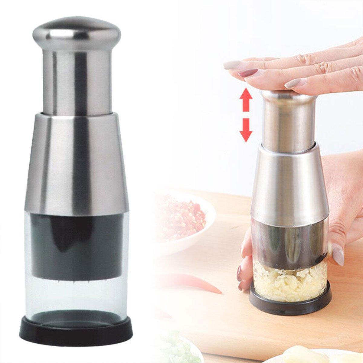 Stainless Steel Garlic Press for Kitchen Prep – Product View 9
