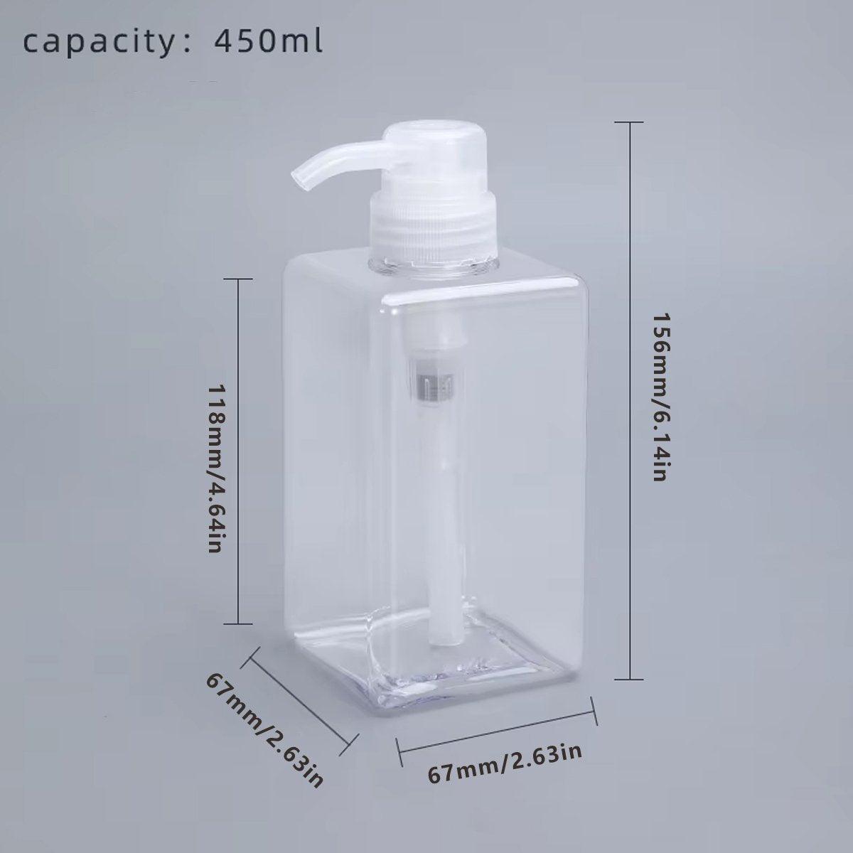 2 Pcs 450ml Pump Bottles for Guest Bathrooms – Product View 3