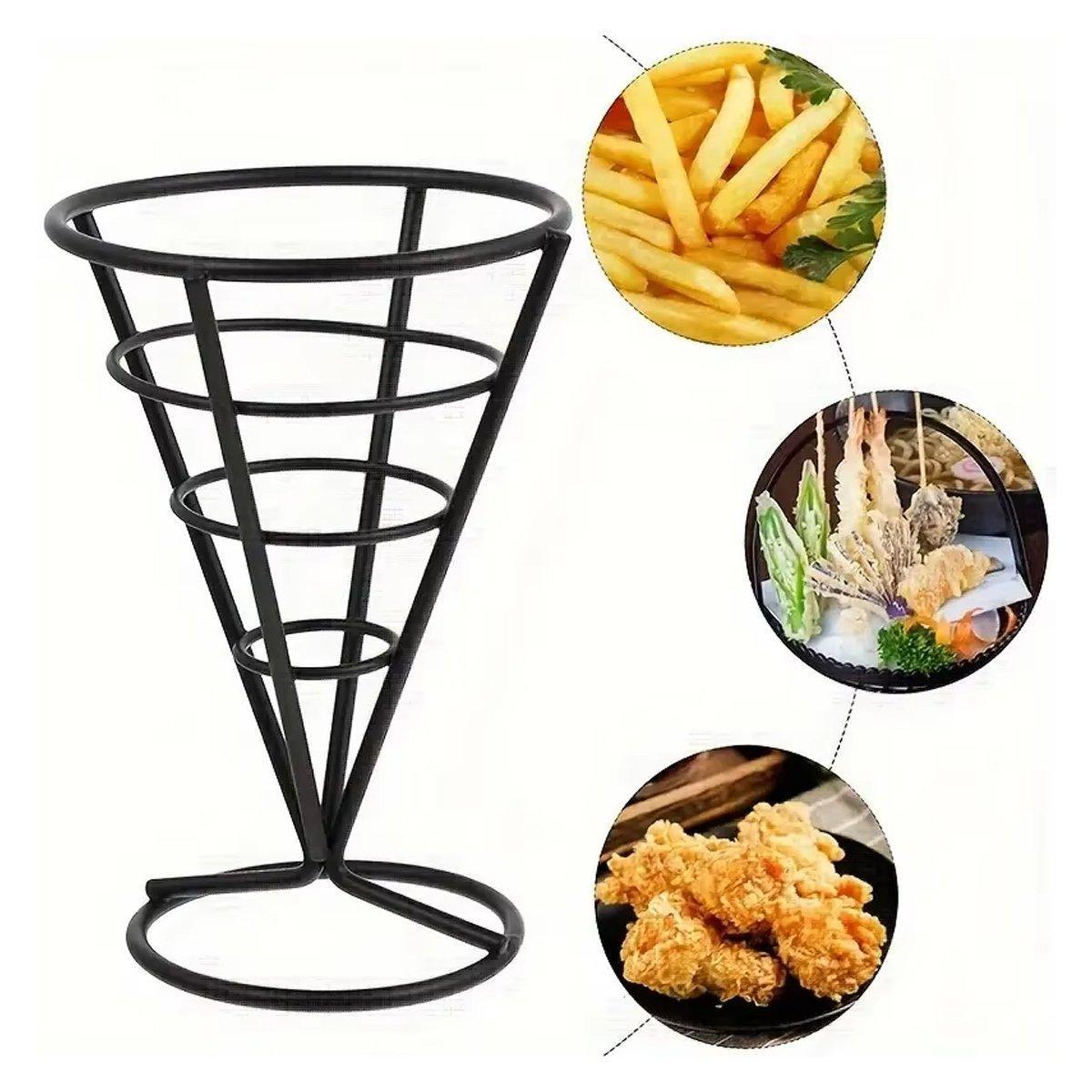 2 Pcs Cone Snack Baskets for Fries and Sides – Product View 10