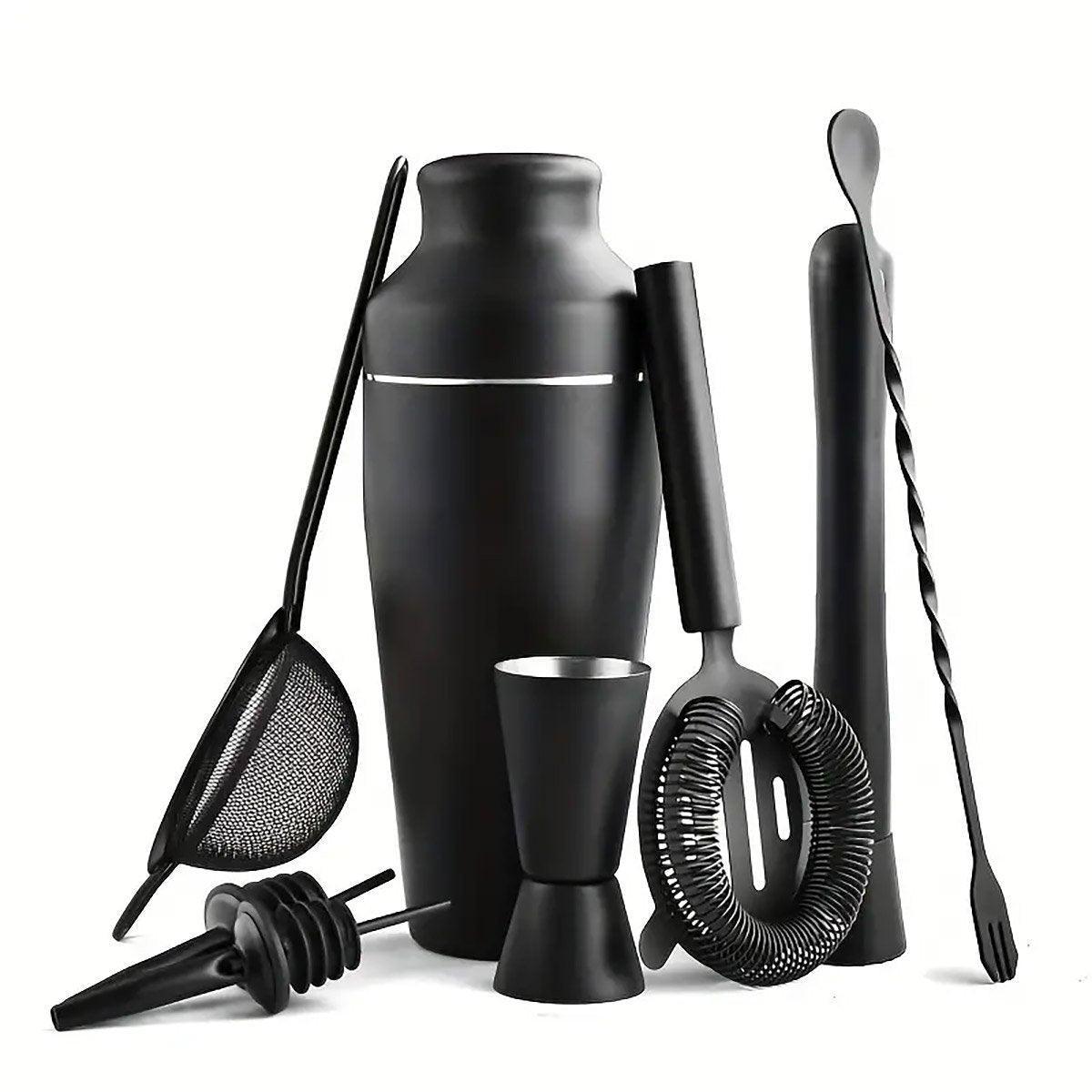 8 Pcs Cocktail Shaker Set with 700ml Shaker – Product View 12
