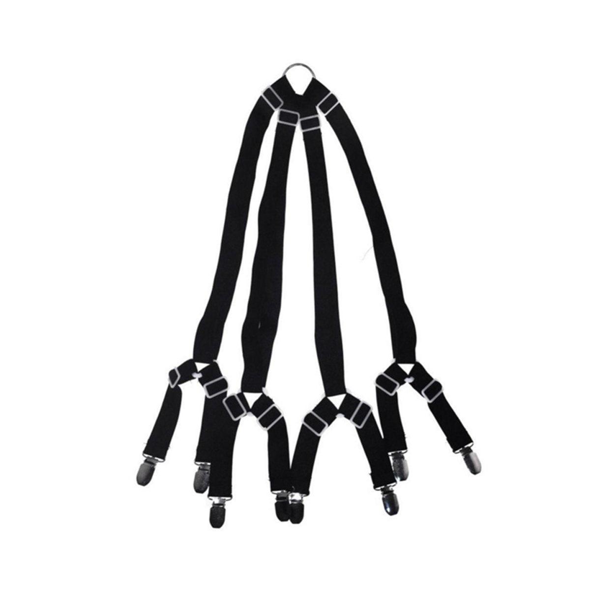 Bed Sheet Fastener with 4 Adjustable Clips
