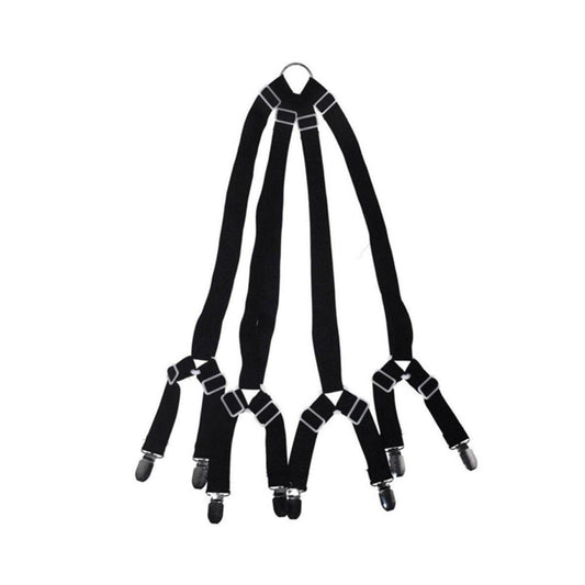 Bed Sheet Fastener with 4 Adjustable Clips