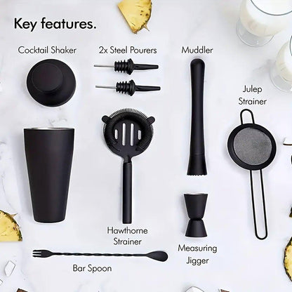 8 Pcs Cocktail Shaker Set with 700ml Shaker – Product View 5
