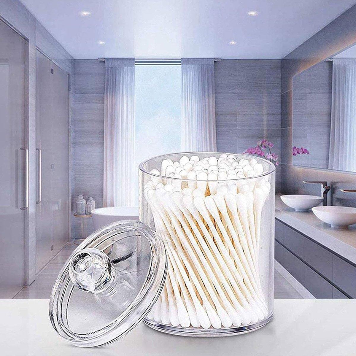 4 Pcs Clear Cotton Pad and Swab Storage Box Set – Product View 9