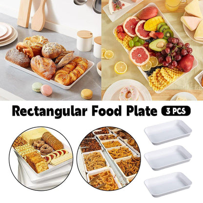 3 Pcs Rectangular Food Trays for Buffet Display – Product View 2