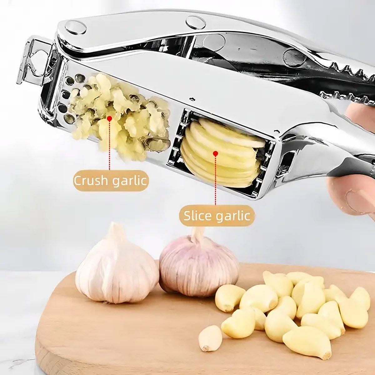 Aluminium Alloy Garlic Press with Dual Function – Product View 4