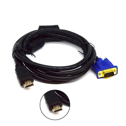 HDMI to VGA Adapter Cable with Audio Output – Product View 4