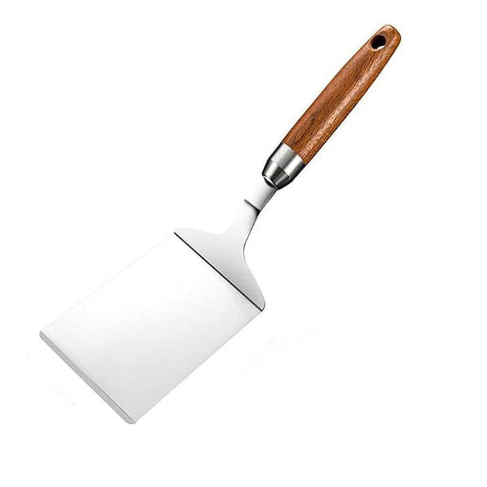 Stainless Steel Griddle Spatula with Wood Handle