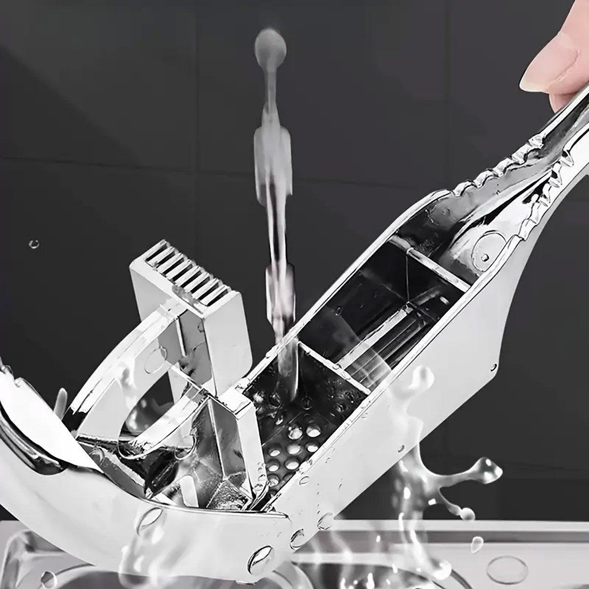 Aluminium Alloy Garlic Press with Dual Function – Product View 9