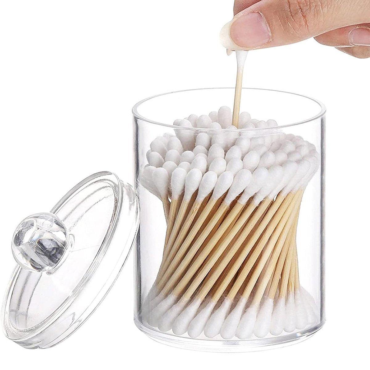 4 Pcs Clear Cotton Pad and Swab Storage Box Set – Product View 12