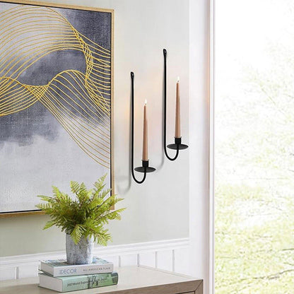 2 Pcs Wall Mounted Iron Holders for Candles – Product View 9