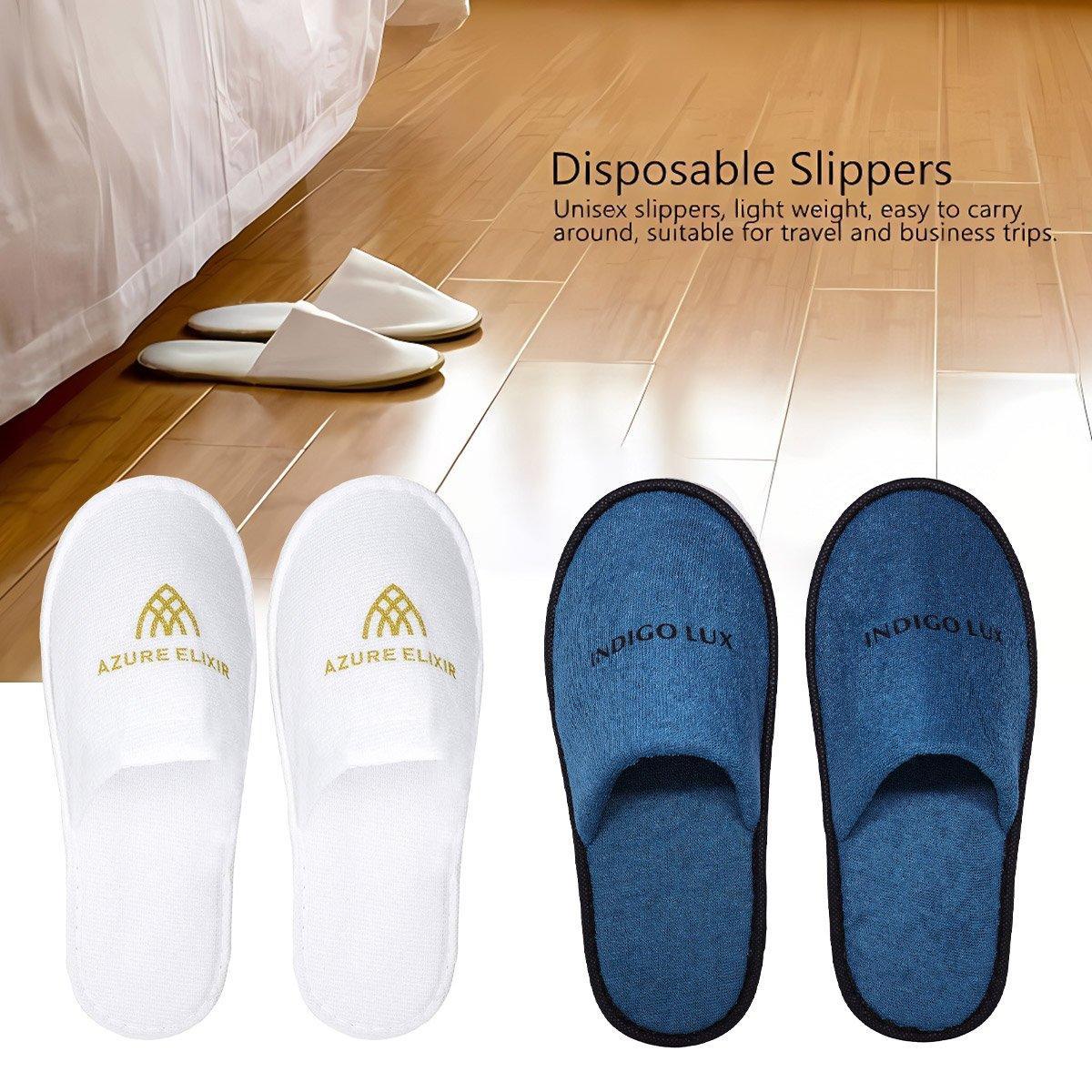 30 Pairs Disposable Hotel Guest Slippers