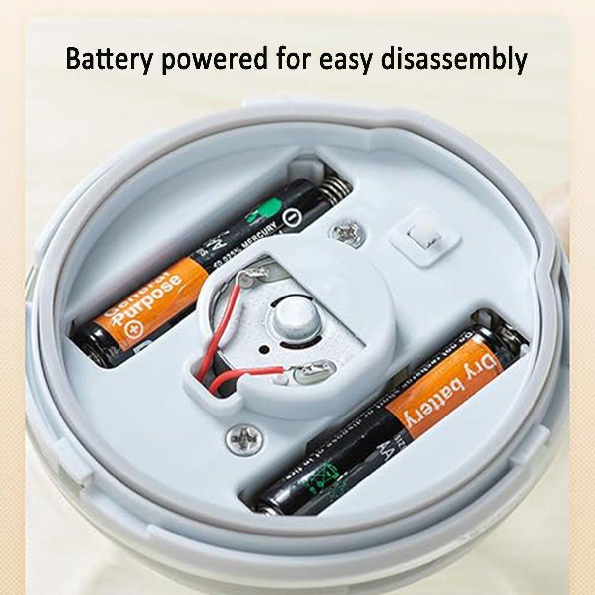 Electric Self Stirring Cup with Woodgrain Handle – Product View 6