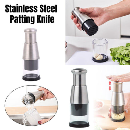Stainless Steel Garlic Press for Kitchen Prep – Product View 2