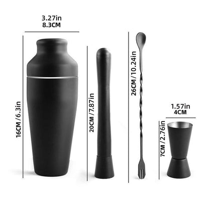 8 Pcs Cocktail Shaker Set with 700ml Shaker – Product View 3