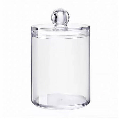 4 Pcs Clear Cotton Pad and Swab Storage Box Set