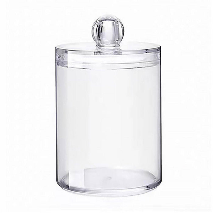 4 Pcs Clear Cotton Pad and Swab Storage Box Set