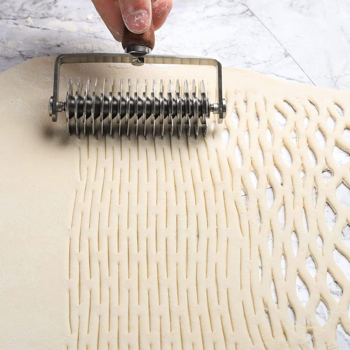 Stainless Steel Lattice Cutter with Wood Handle – Product View 9