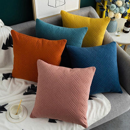 Velvet Cushion Cover in 10 Solid Colour Options – Product View 6
