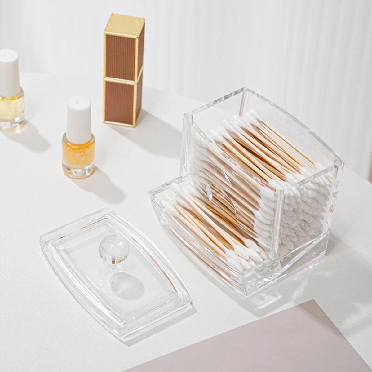 5 Pcs Acrylic Cotton Swab Storage Containers – Product View 8