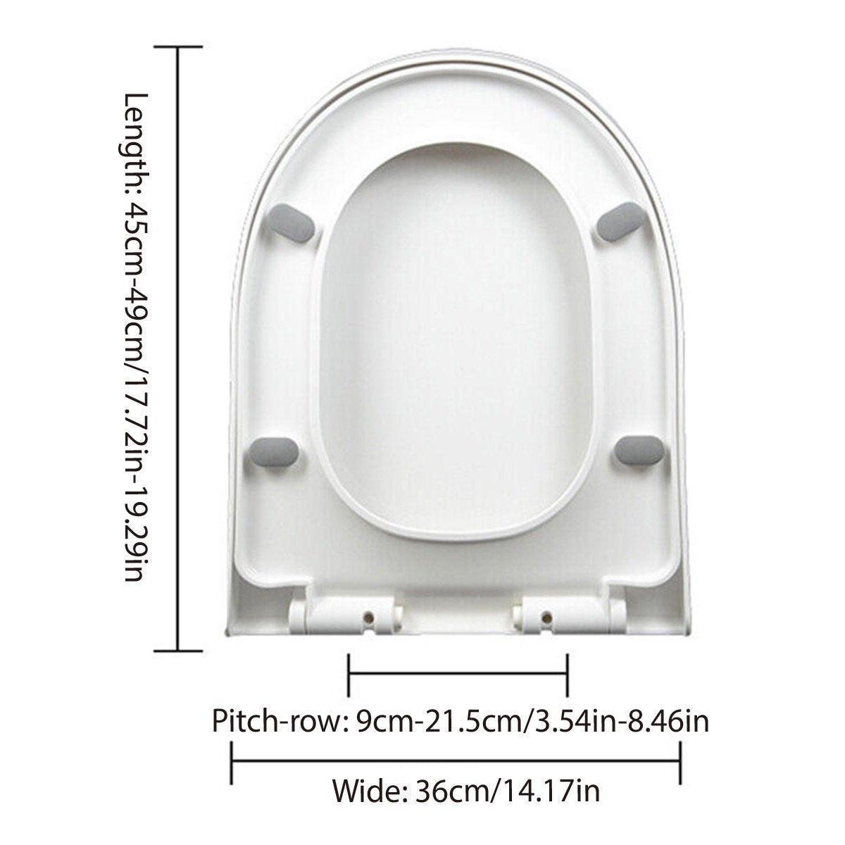 U Shaped Soft Close Toilet Seat with Universal Fit – Product View 3