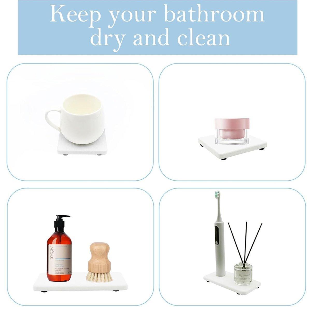 4 Pcs Diatomite Trays for Bathroom Counters – Product View 12