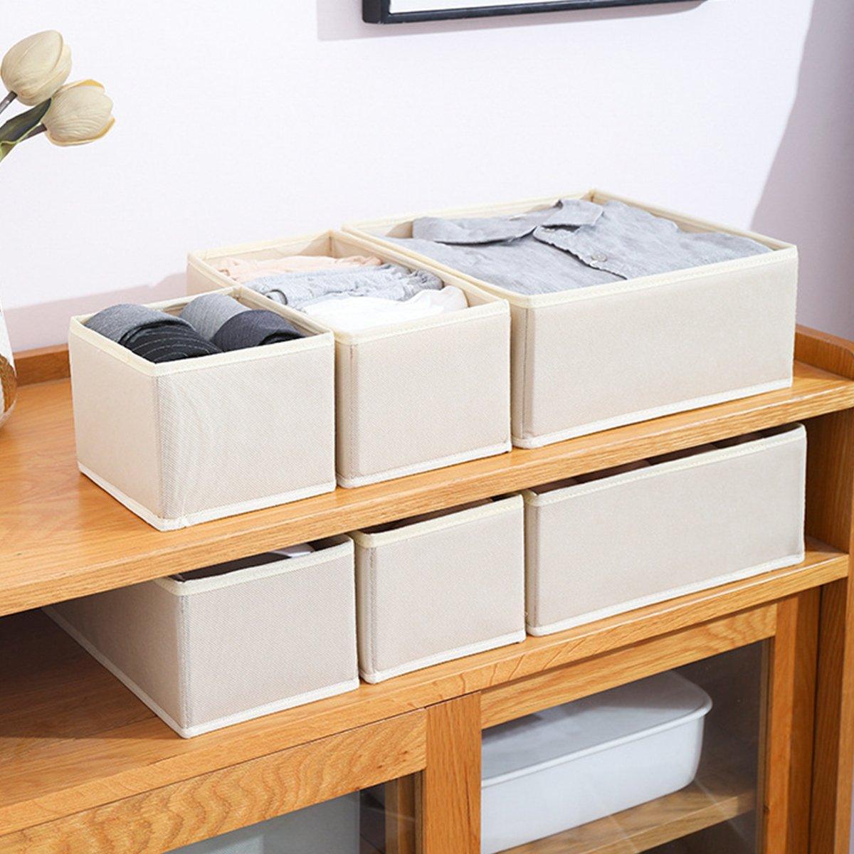 6 Pcs Foldable Fabric Storage Boxes for Garments – Product View 12