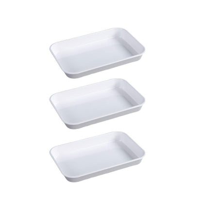 3 Pcs Rectangular Food Trays for Buffet Display