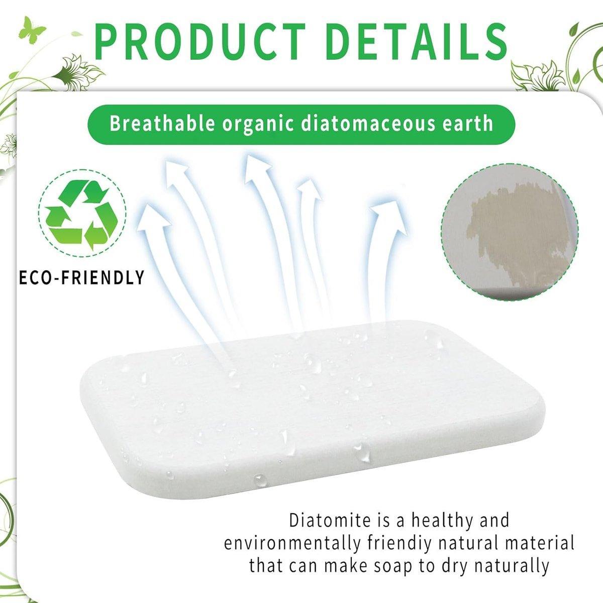 4 Pcs Diatomite Trays for Bathroom Counters – Product View 5