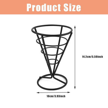2 Pcs Cone Snack Baskets for Fries and Sides – Product View 3