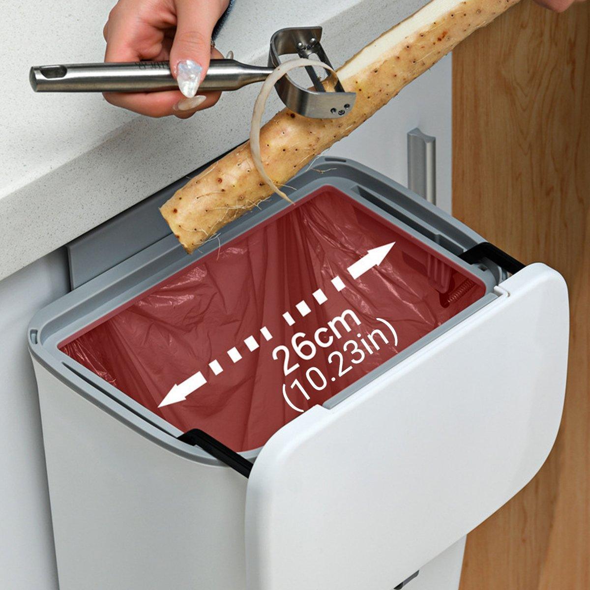 Hanging Waste Bin with Lid for Hotel Kitchens – Product View 4