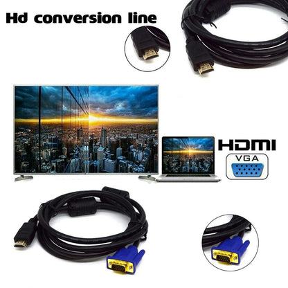 HDMI to VGA Adapter Cable with Audio Output – Product View 9