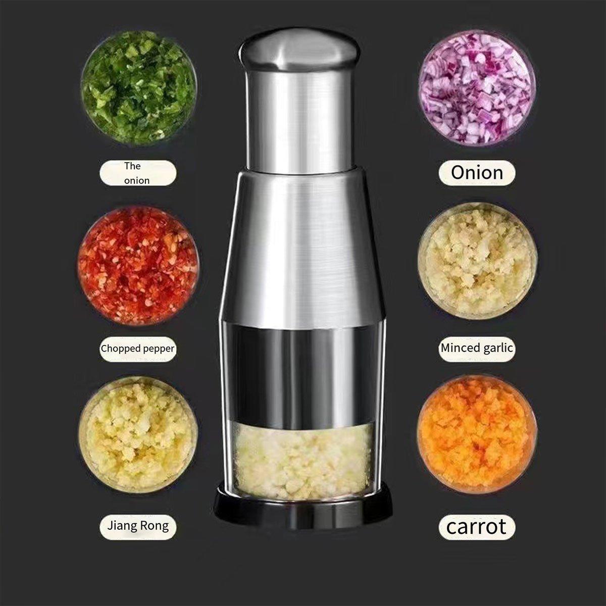 Stainless Steel Garlic Press for Kitchen Prep – Product View 7
