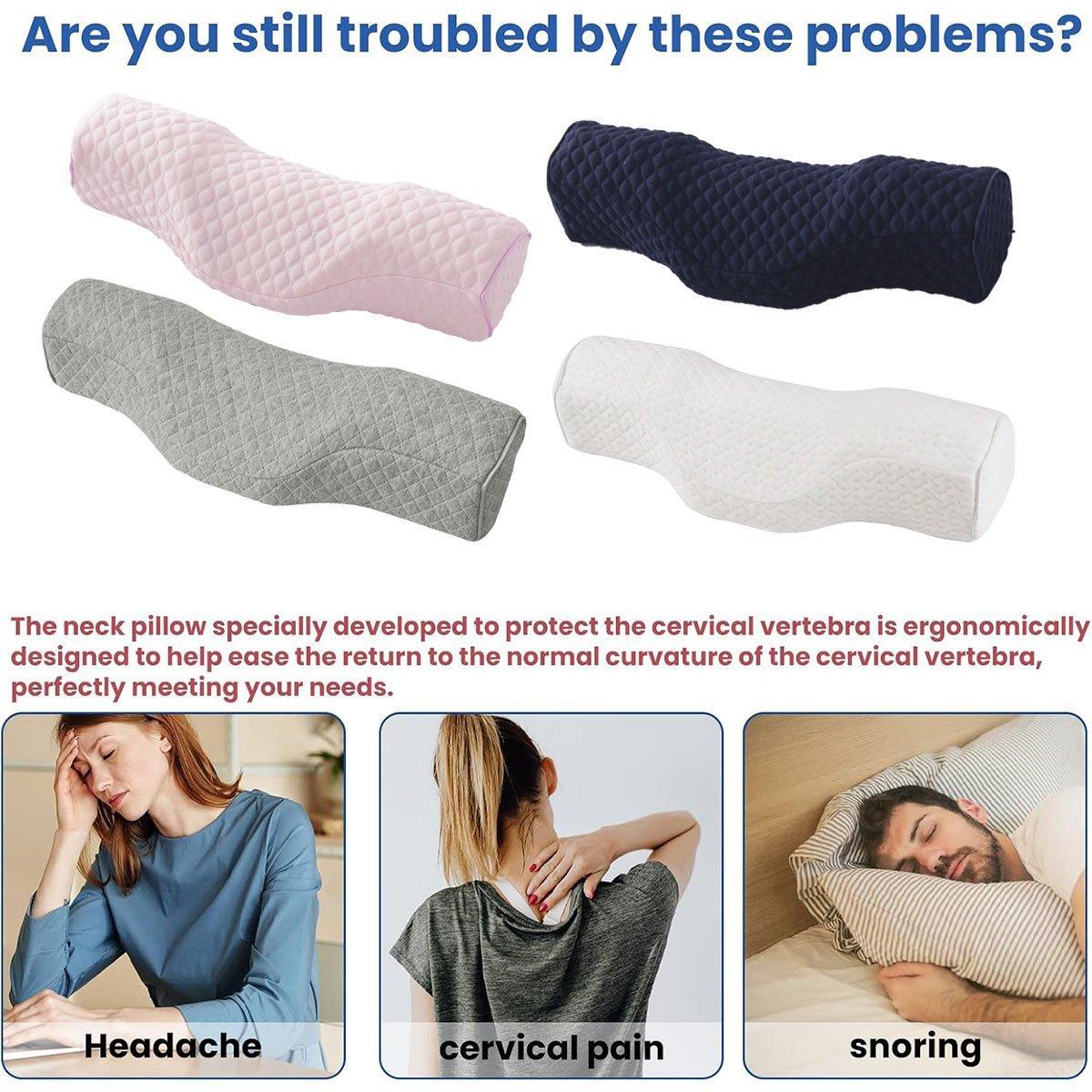 Contoured Memory Foam Neck Pillow in 4 Colours – Product View 5