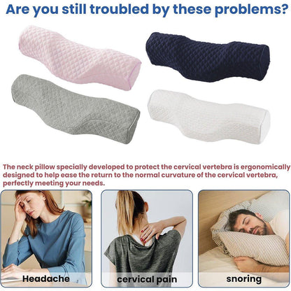 Contoured Memory Foam Neck Pillow in 4 Colours – Product View 5