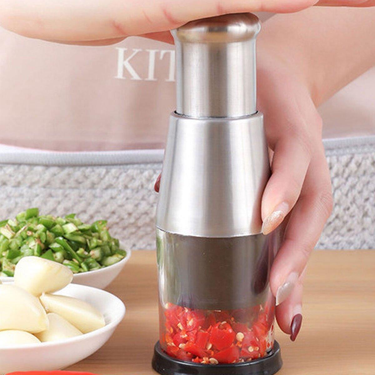 Stainless Steel Garlic Press for Kitchen Prep – Product View 4