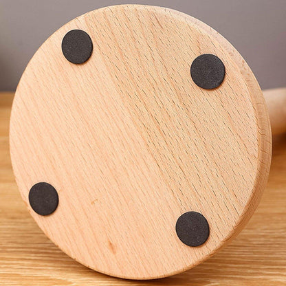 Beech Wood Paper Roll Holder for Countertop – Product View 9