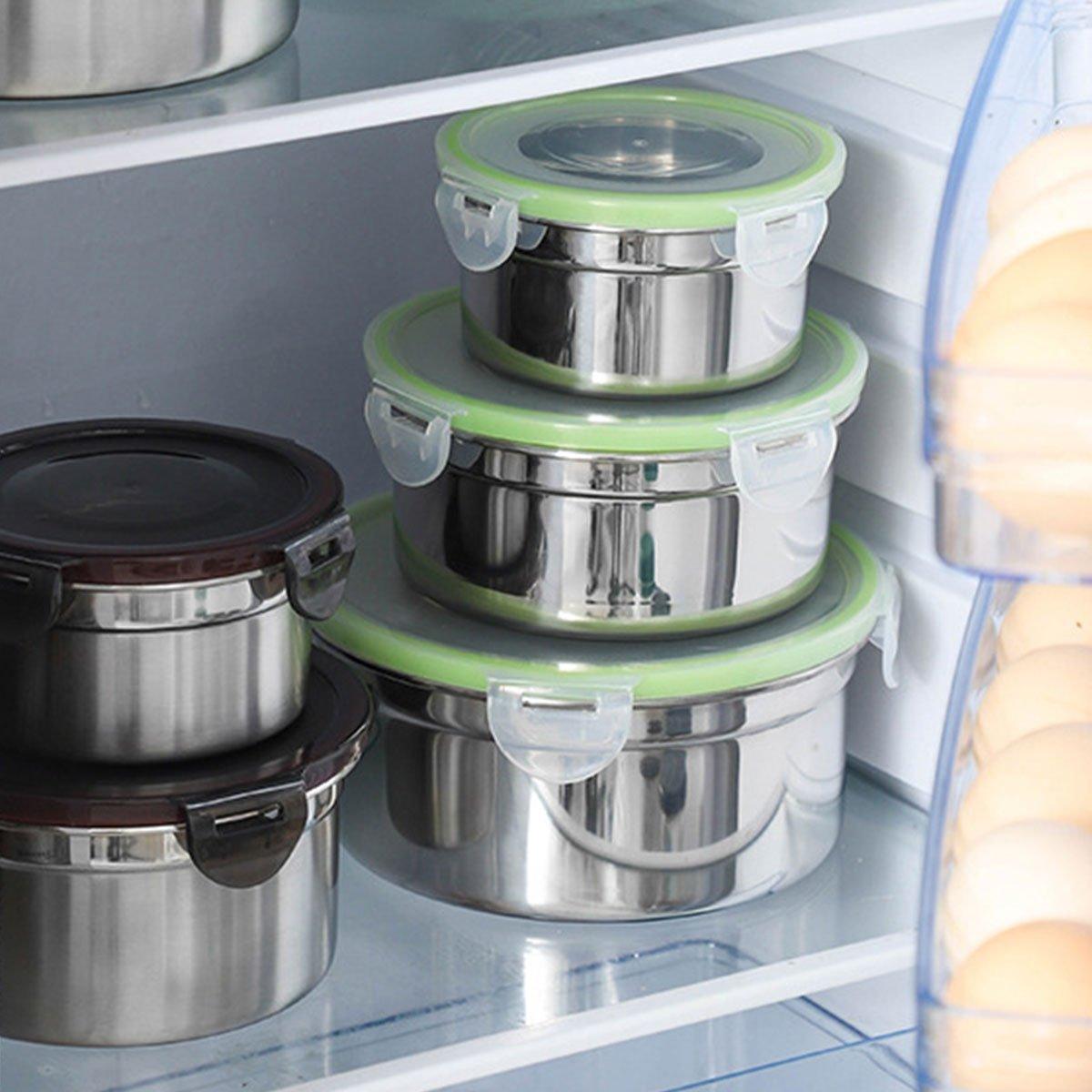 3 Pcs Stainless Steel Food Containers with Lids – Product View 10