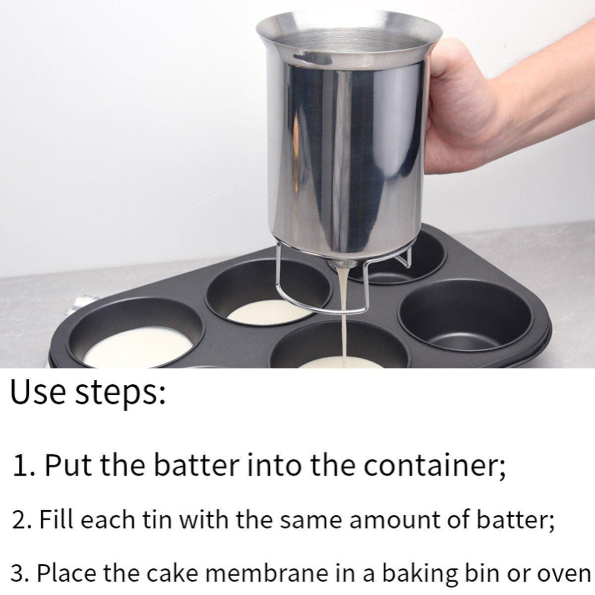 Stainless Steel Batter Dispenser for Baking – Product View 6
