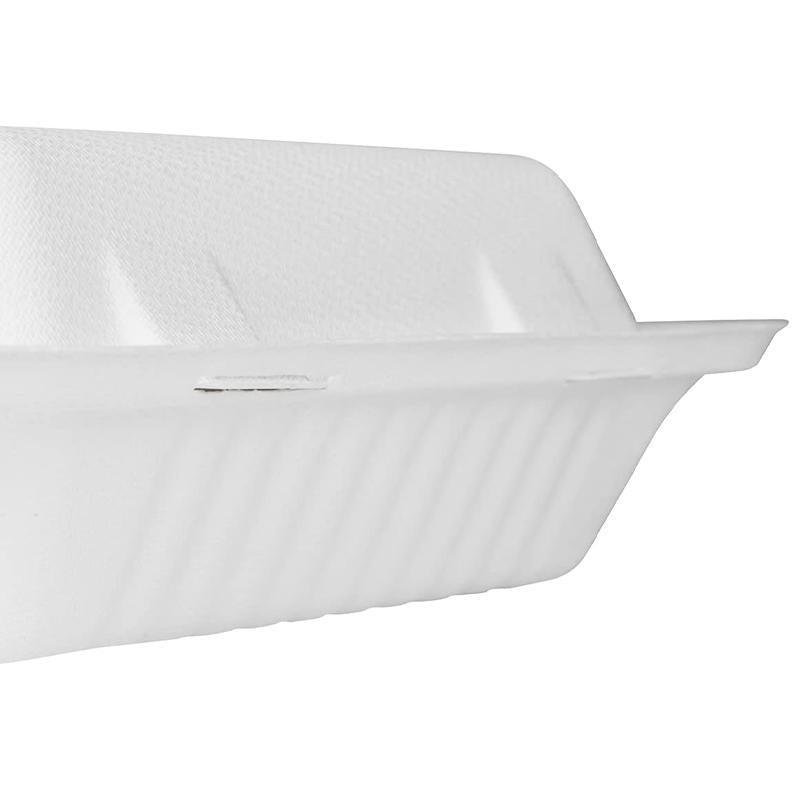 Sugarcane Clamshell Food Boxes in Bulk Packs – Product View 9