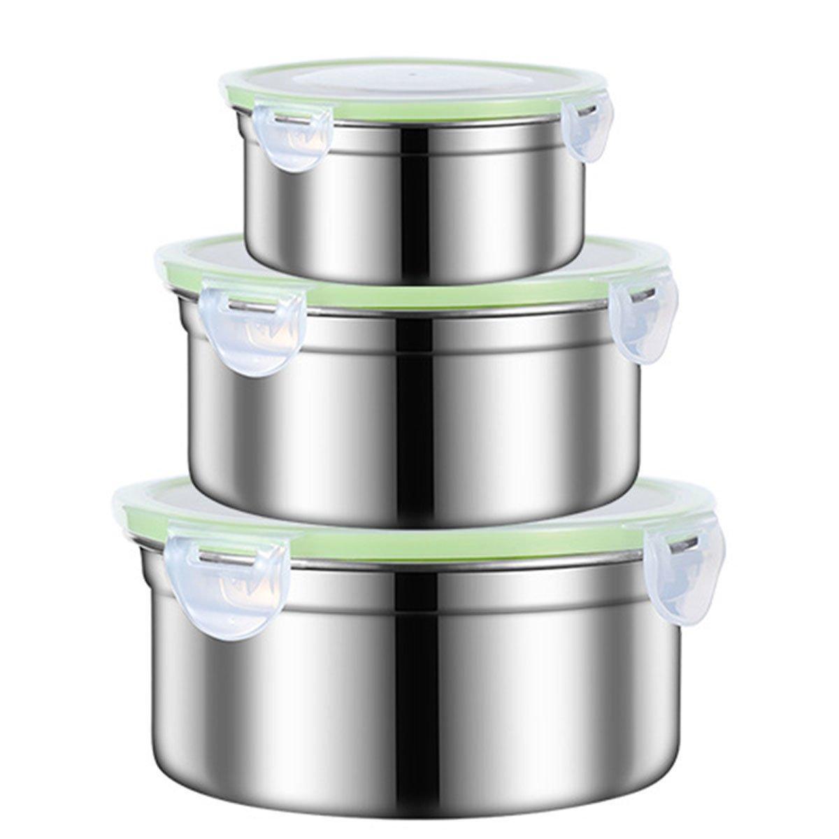 3 Pcs Stainless Steel Food Containers with Lids – Product View 14