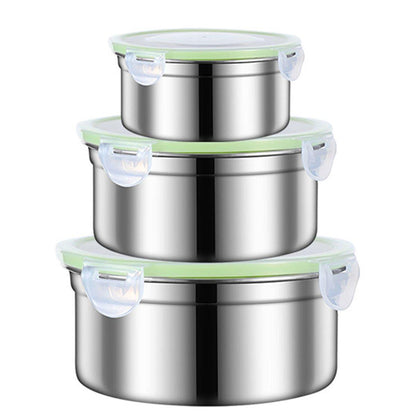 3 Pcs Stainless Steel Food Containers with Lids – Product View 14