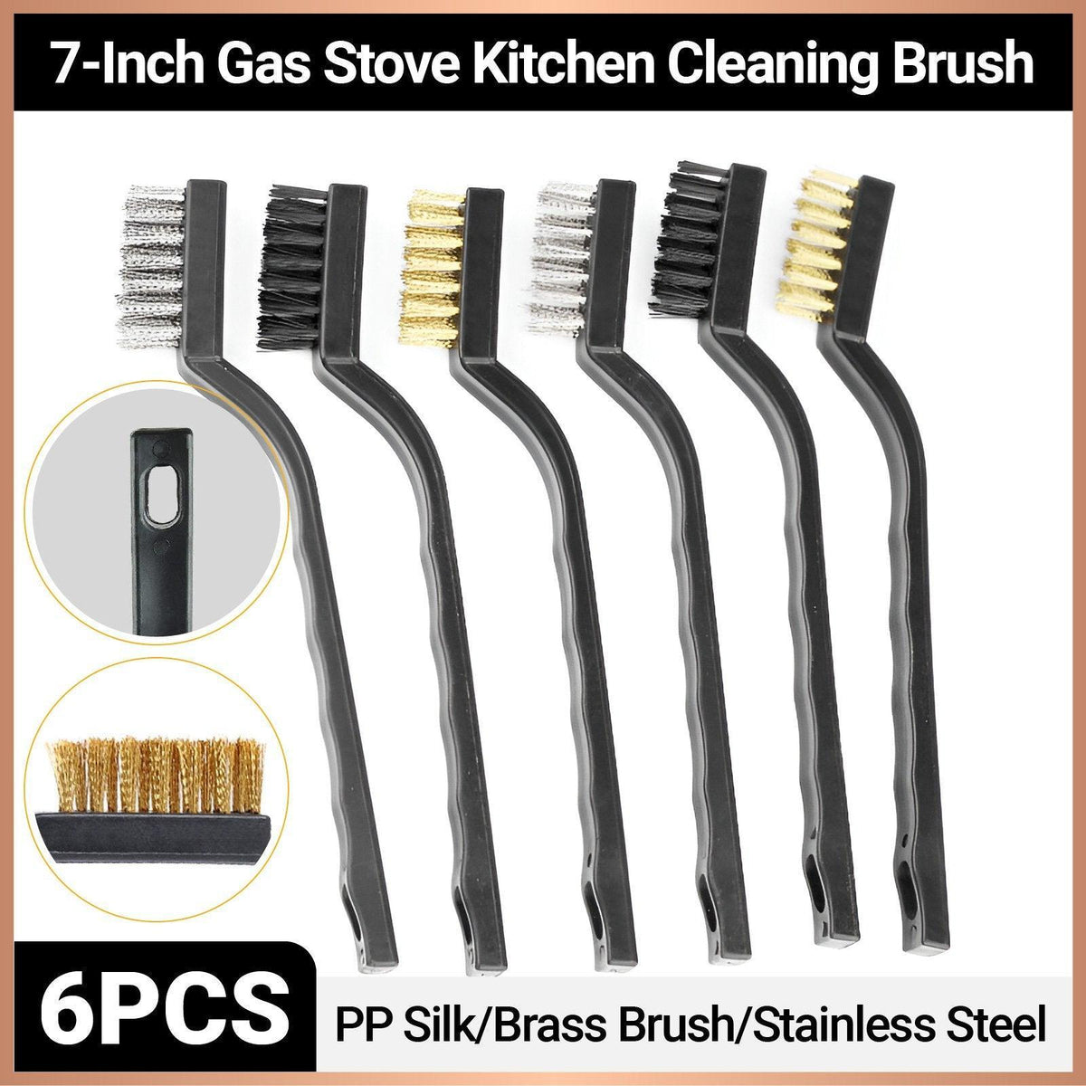 6 Pcs Gas Stove Cleaning Brush Set for Kitchens – Product View 8