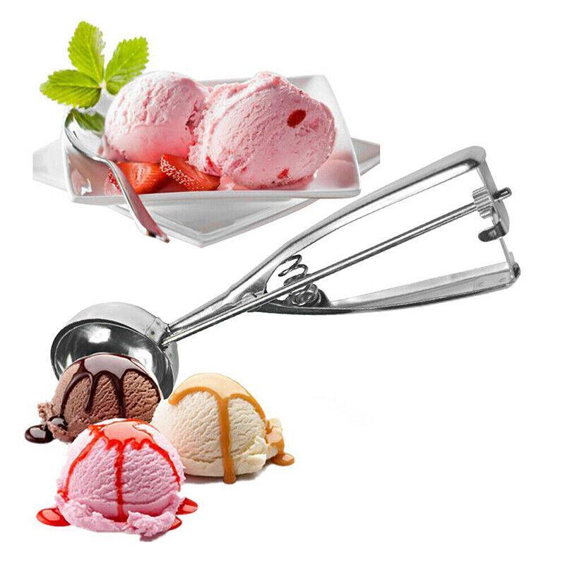 Stainless Steel Ice Cream Scoop with Trigger Release 6cm