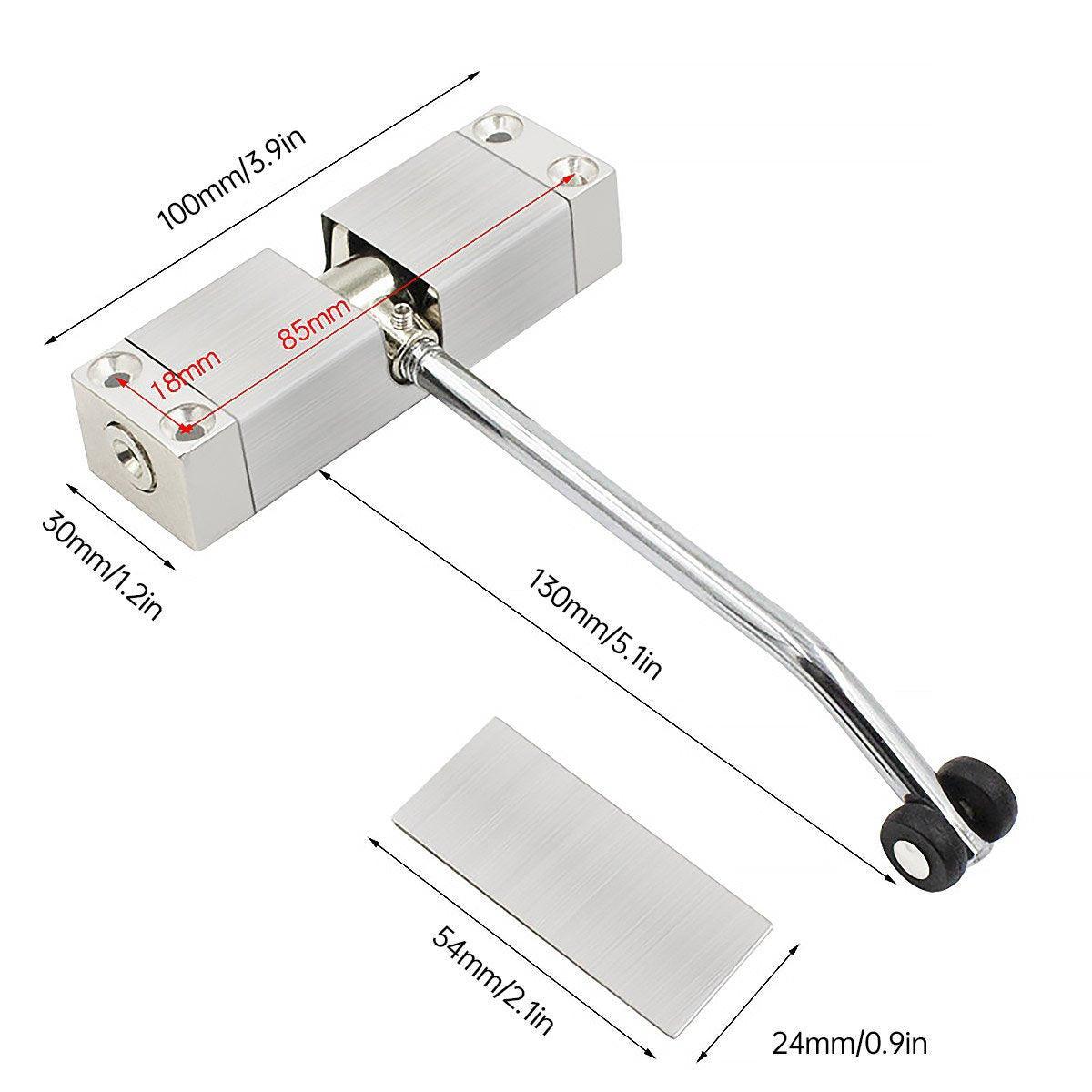 Adjustable Automatic Door Closer with Silent – Product View 3