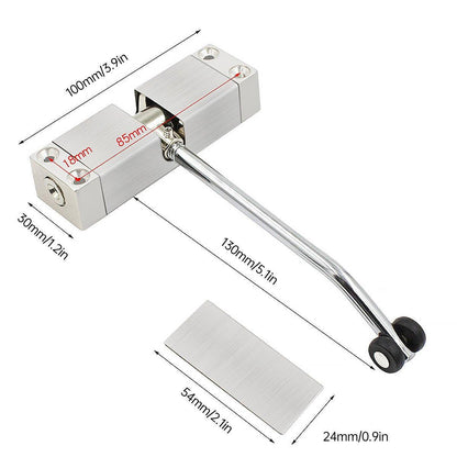 Adjustable Automatic Door Closer with Silent – Product View 3