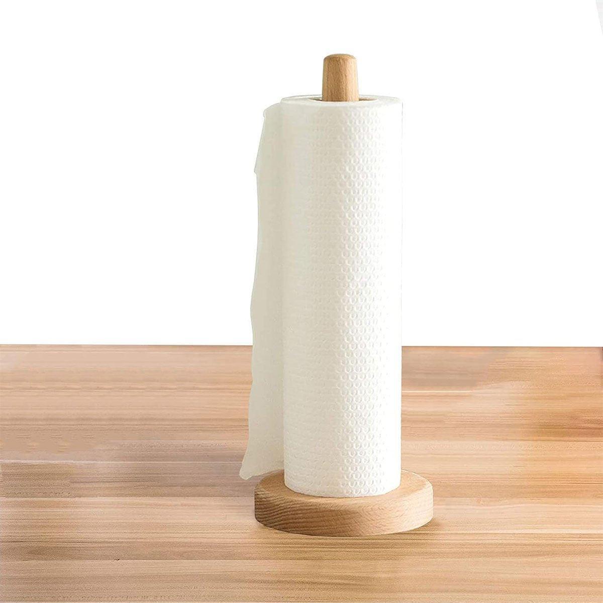Beech Wood Paper Roll Holder for Countertop – Product View 10
